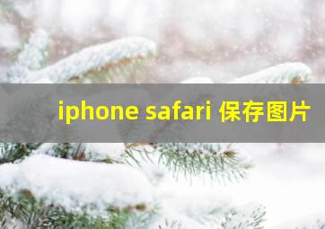 iphone safari 保存图片